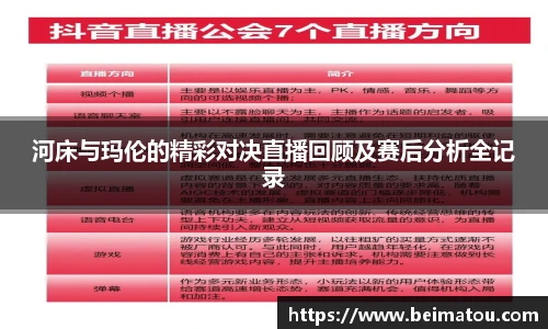 河床与玛伦的精彩对决直播回顾及赛后分析全记录